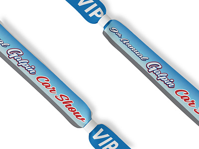 VIP Car Show Wristbands branding car dealership design graphic design logo mock up vip wristbands