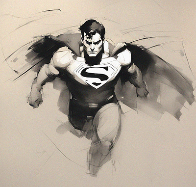 Superman sketch 24.3 art digital illustration sketch superman