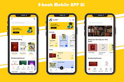E-book Mobile app app branding e book e book app ebook graphic design mobile app motion graphics ui ui design