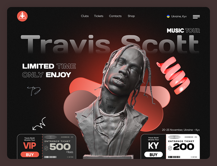 Travis Scott Concert Poster