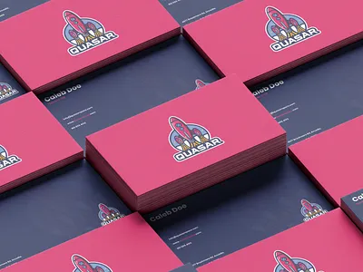 Quasar Stationary Mockup branding business card business card design clean design graphic design identity logo mark minimal stationary stationary mockup