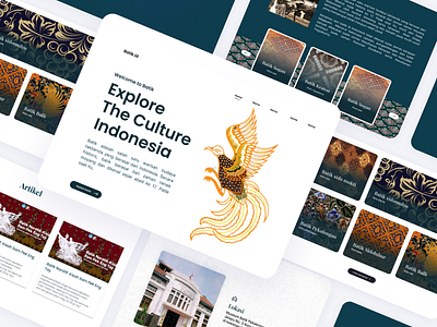 Landing Page - Explore Batik Indonesia landing page web design