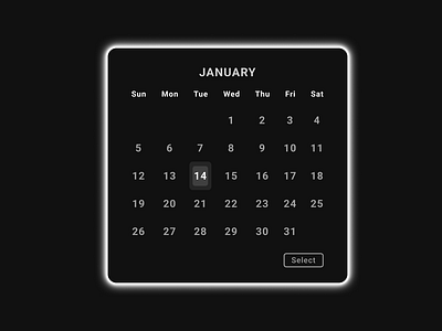 Minimalistic Neon Calendar 🗓️ calendar calendar selection component dailyui datepicker dates desktop input minimalism minimalistic modal neon neon glass popover product design saas schedule simple ui ux