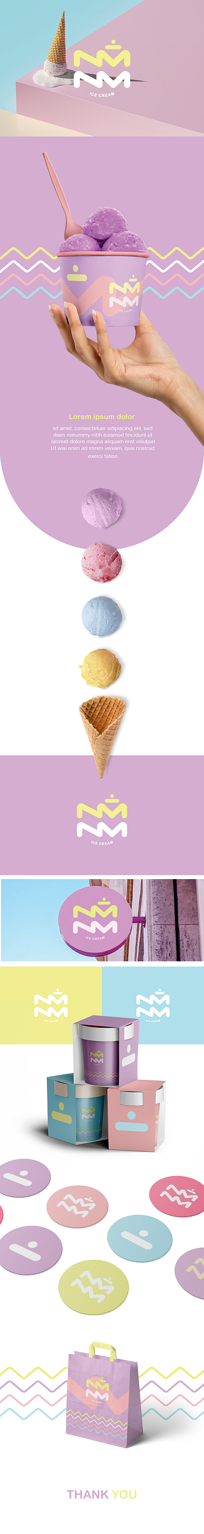 NMNM ICECREAM branding branding design design food graphic design ice cream identity logo logo design visual identity