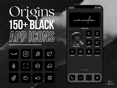 Origins 150+ iOS Icons Pack widget
