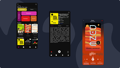 Neosauti Audiobook App adobe xd app audiobook audiobook app books branding clean mobile design creative figma mobile design podcast app product design reading app ui ui design ui ux design ux design