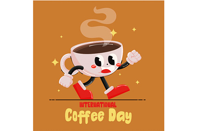 World Coffee Day Celebration cafe cappuccino celebration coffee cup day drink espresso illustration latte tea vector