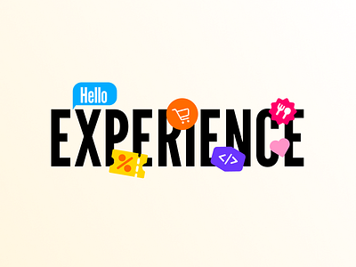 Experience Web Header branding graphic design header ui web