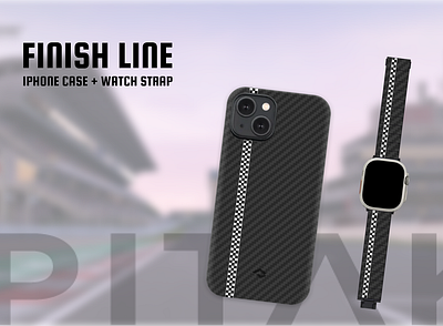IPhone Case + Watch Strap design - PITAKA Fusion Weave case iphone case mobile motorsport phone pitaka watch strap