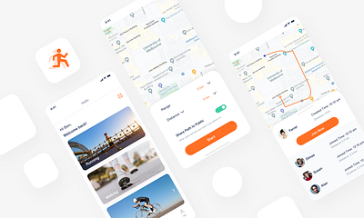 Mobile APP | FitGo app fitness ios mobile social ui ux