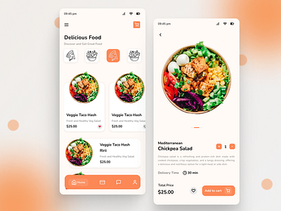 Food App 3d animation app ui design figma food app graphic design home page design mobile ui motion graphics ui
