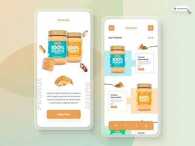 Mobile App Design 3d animation art branding digitaldesign ecommerce flatdesign graphic design illustration innovationsync landing page logo mobile motion graphics nft peanut butter product design shopify ui webdesign