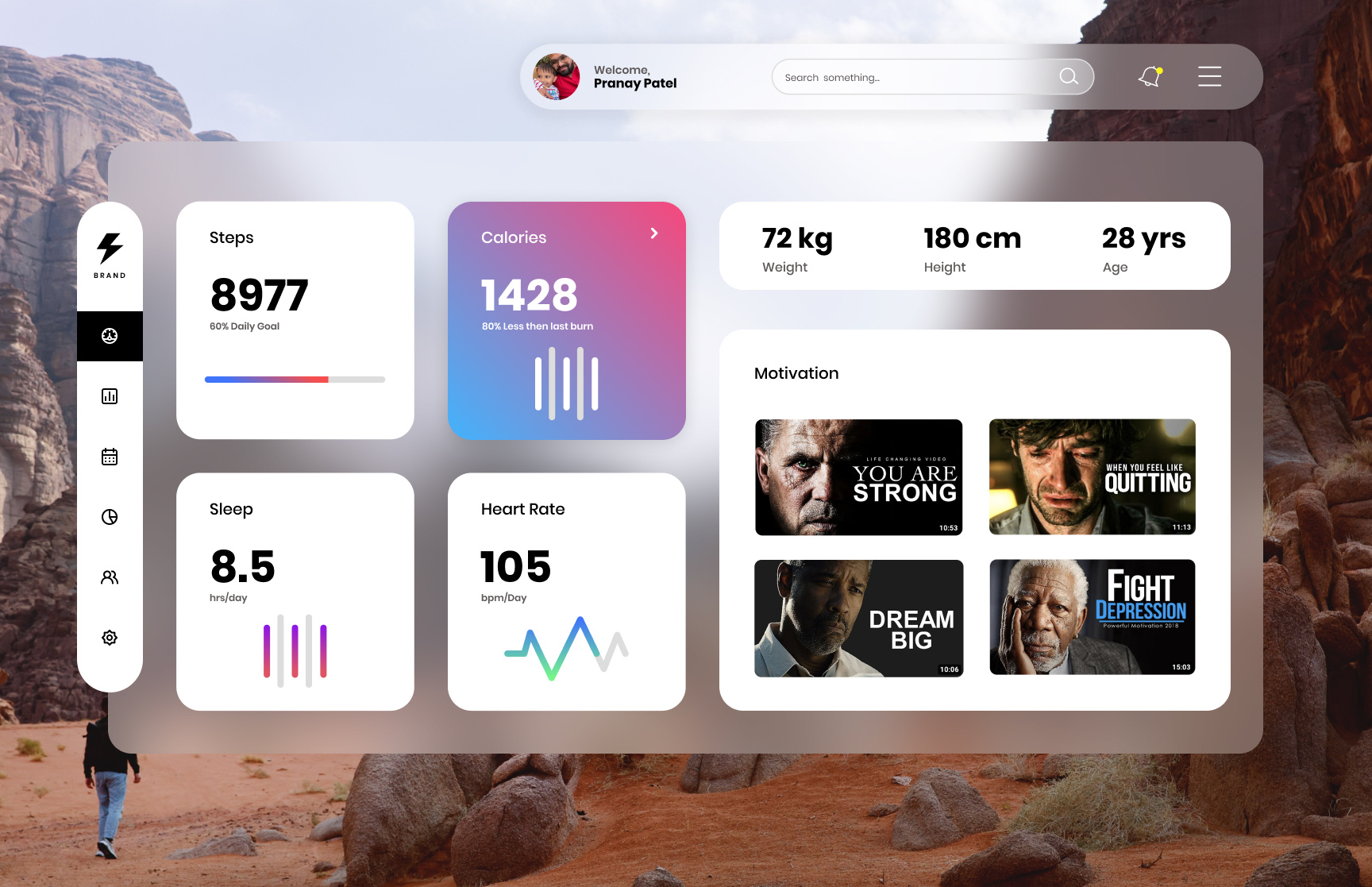 Fitness Dashboard concept dribbble fitness dashboard health idea illustration minimul simple trend ui