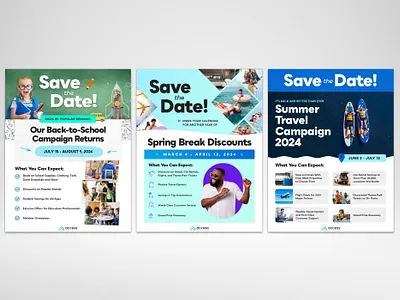 Save the Date Flyers design graphic design typography