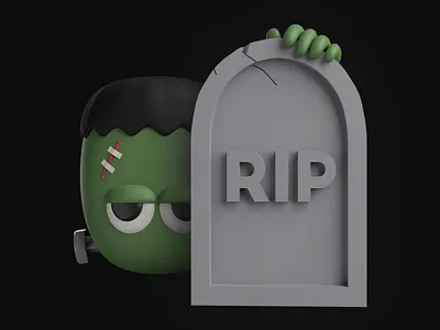 Halloween boo design element frankenestine halloween icon illustration illustrator pack rip social media