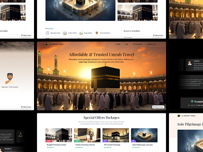 Al-Amanat Umroh Travel Landing Page Template business