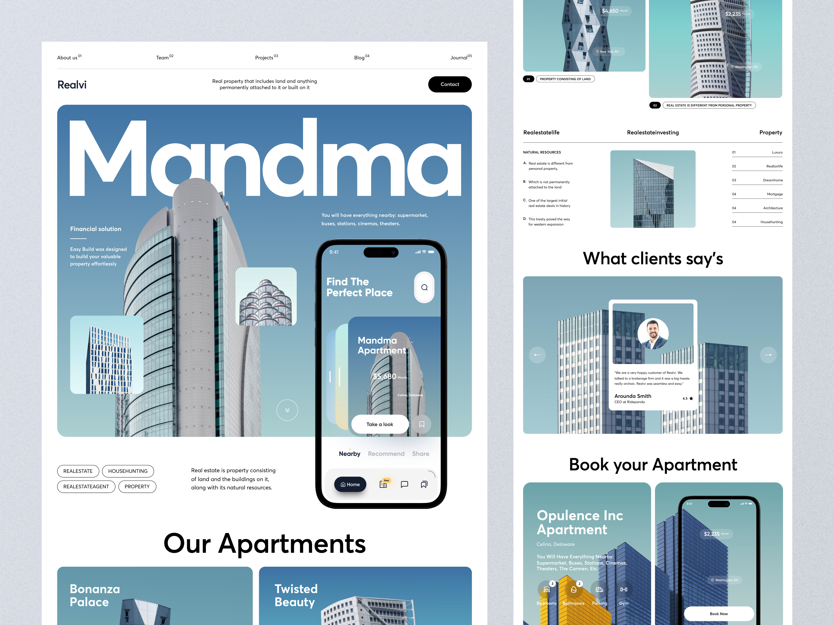 Real Estate Landing Page apartment design homepage landing page orix property developer property management property marketing property search real estate real estate agency real estate agent real estate website realestate sajon web web design webdesign webpage website
