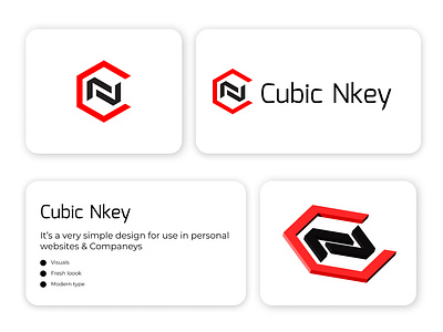 C+N Modern Letter logo branding c letter logo cube logo letter logo logo logo design logomark minimal logo modern logo n letter logo nc logo