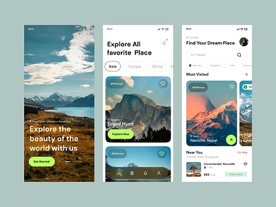 Travel Mobile App app design booking clean design destination flight hotel booking junaki modern mountain touring travel app travel app cincept travel mobile app travel web traveling traveling booking app trip ui ux