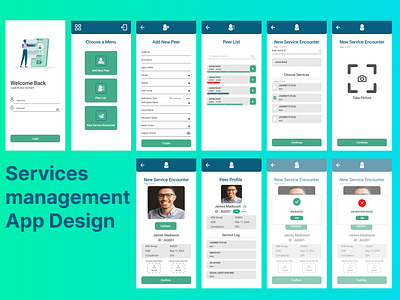 Services App Design aapplication design app design figma figma designs modern application design ui ux