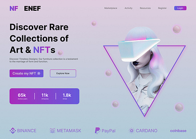 DRIVA & NFT Hiro section design crypto eye catching landing page hero section hero section redesign home page home page redesign landing page landing page redesign nft ui ux website design website redesign