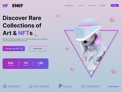 DRIVA & NFT Hiro section design crypto eye catching landing page hero section hero section redesign home page home page redesign landing page landing page redesign nft ui ux website design website redesign