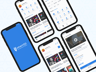 Education App UI graphic design ui ux