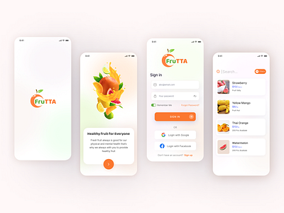 Online Fruits Ordering Mobile App app design design fruits fruits app design fruits ordering app graphics design mobile app mobile app design online fruits uidesign uiuxdesign uxdesign