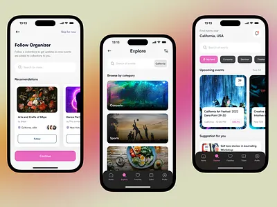 Event app UI