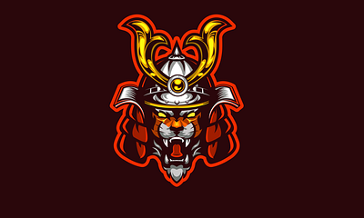 Tiger samurai artwork branding creative design esport logo gaming gaminglogo graphic graphic design graphicdesigne illustration logo logo design logodesign logomaker logos mascot mascot logo