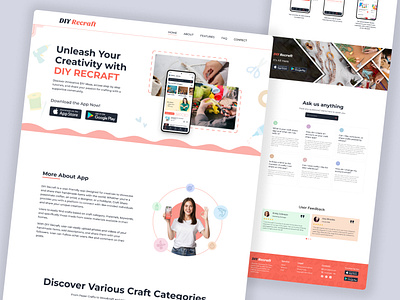 DIY Recraft Website Design branding design ui ux