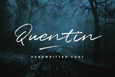 Quentin Script (Free Font) 100 free brush brush script calligraphy commercial use font free free font freebie graphic design handwriting handwritten logo name sign poster sign signature texture typeface