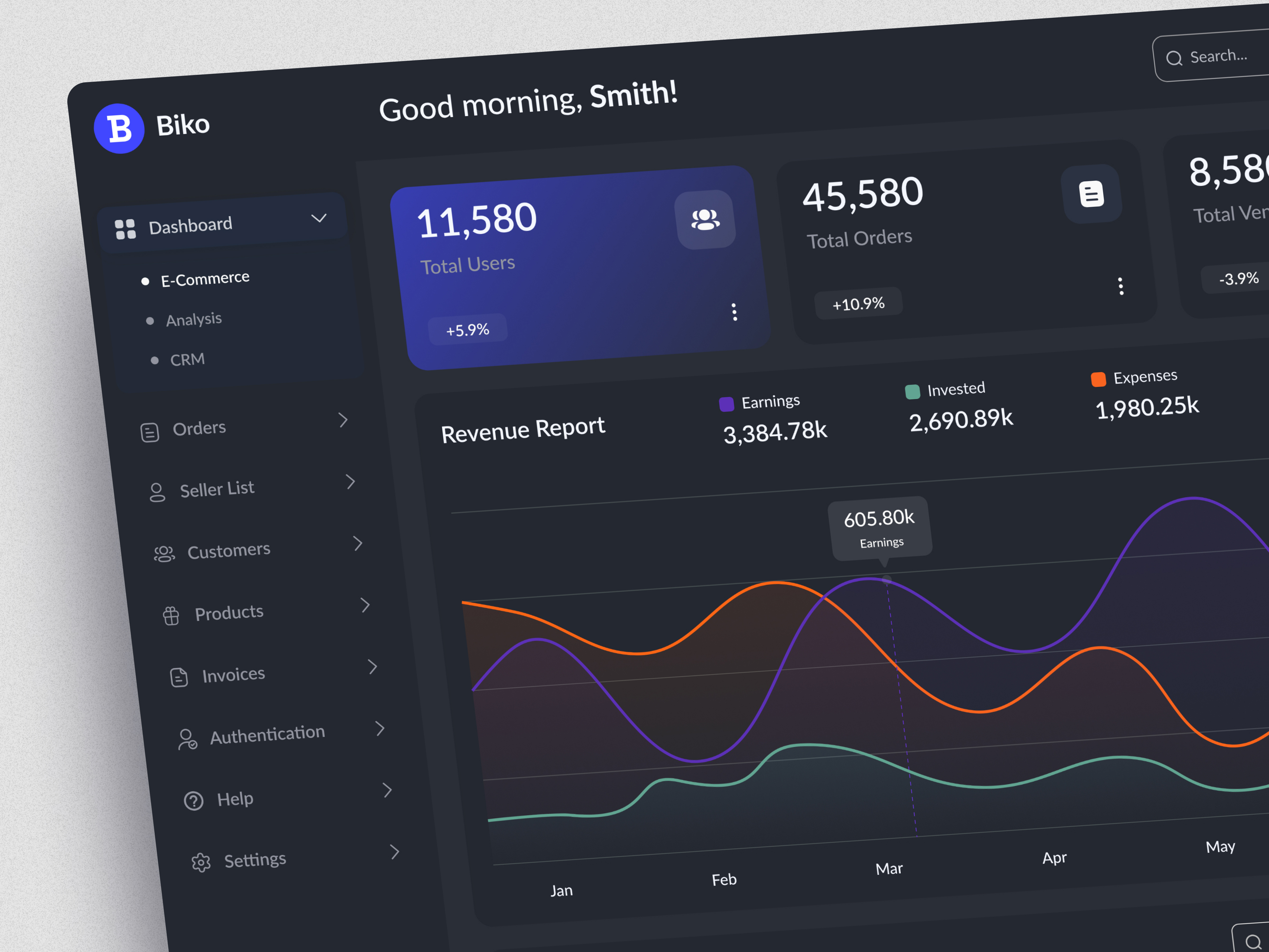 Sales Analysis Dashboard - Dark mode analysis analysis dashboard crm dark dashboard dark mode dashboard dashboard ui graph management management dashboard orders panel product design sales sales analysis sales dashboard ui uiux ux design vendor