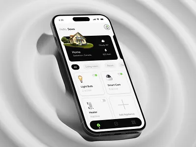 Solar Energy App Ui design app design concept app iot app mobile app smart home solar app solar energy ui