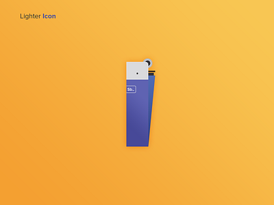 Lighter Illustration brand branding briquet creatrivemarket seraphinbrice design fire graphic design icon illustration illustrator ai lighter photoshop psd pixel perfect print designer proxima nova sbacronym senior designer stone lighter typo typography ui ux designer vector shapes