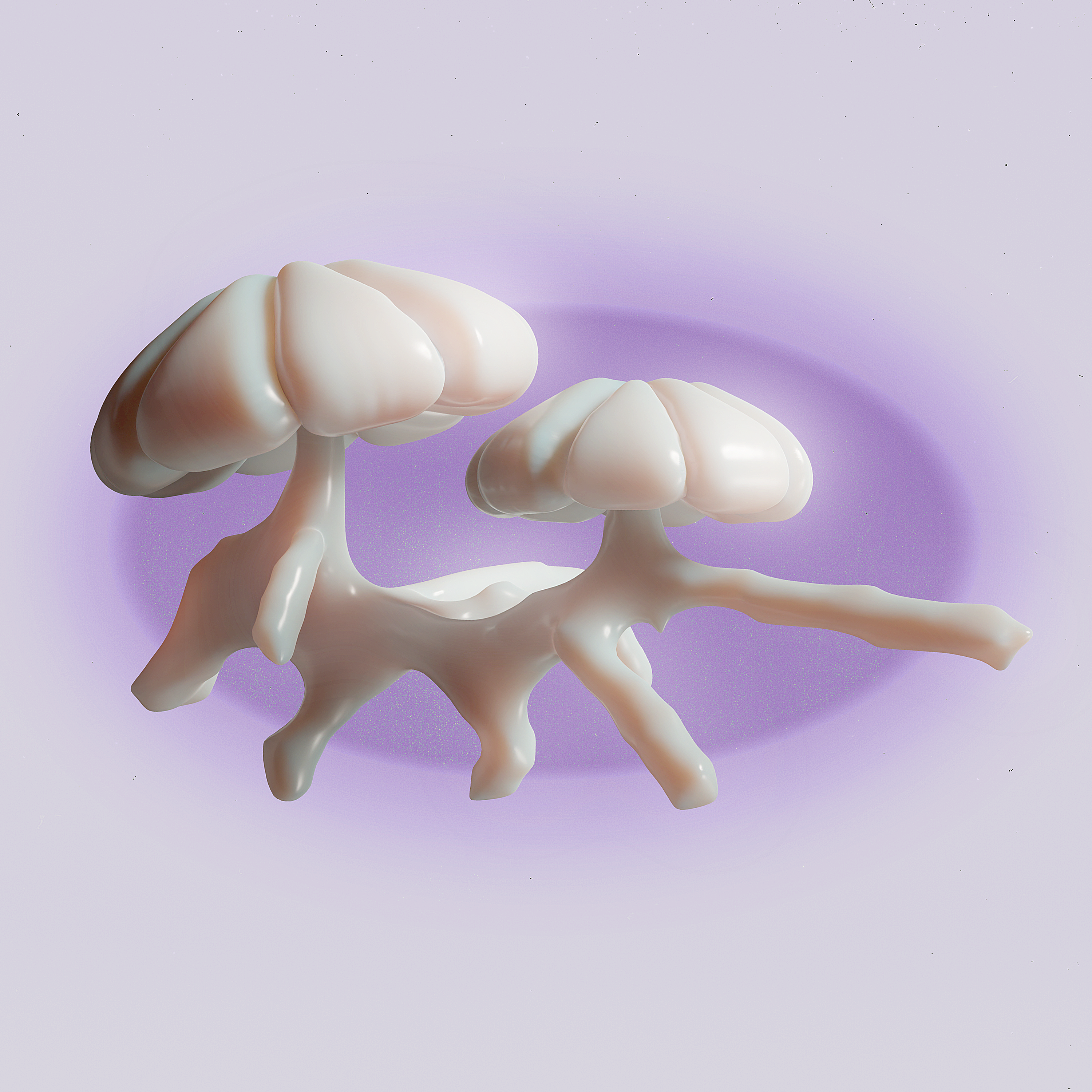 shroom zone 3d 3d modeling abstract blender branding cute design floral fungus gradient graphic design growing layout magazine mushroom nature organic photo print vector