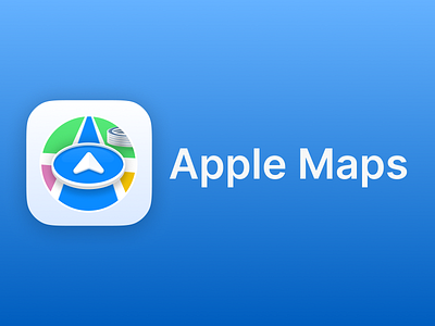 Apple Maps - App icon redesign concept #23 3d app apple branding design graphic design illustration ios iphone logo plan typography ui ux vector