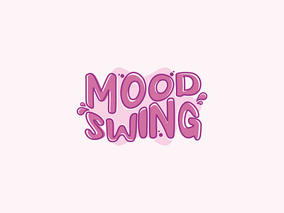 MOOD SWING childish logo mood swing typography wordmarklogo