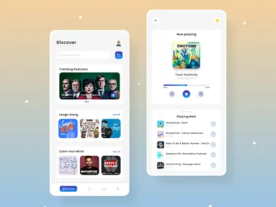 Podcast App app design design figma ios podcast ui ux