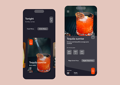 Food Menu Screen #Day43 food menu mobile app ui design ux design visual desing