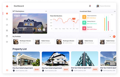 Real Estate Dashboard application branding design graphic design illustration landing page logo mobile app real estate dashboard ui ux