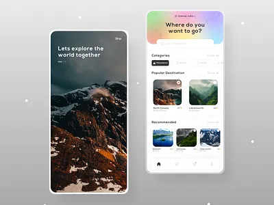 Travel App app design design figma ios travel ui ux