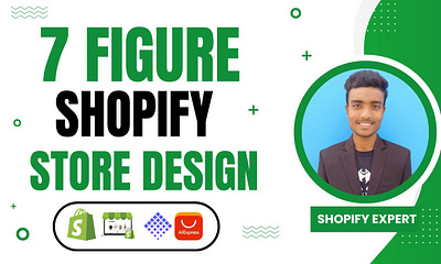 I will setup 7 figure shopify dropshipping store, shopify store ads ecpert design dropdhippping website droppshoping store dropshippingstore facebook ads illustration instagram ds marketerbabu shopify