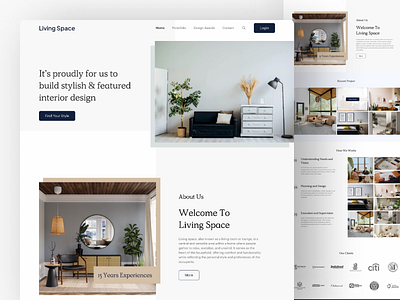 Living Space Web Design design figma graphic design ui webdesign website