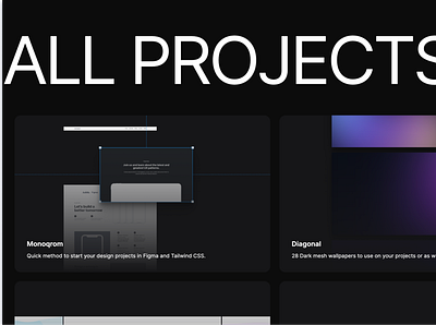 Flaco — Personal multipage theme darkmode hero section larg type projects template theme work