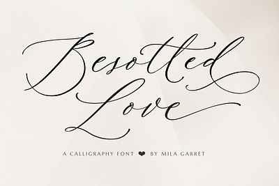 Besotted Wedding Calligraphy Font web font