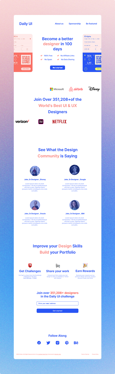 Daily UI - Website Redesign dailyui minimalist product design redesign ui ux web web design