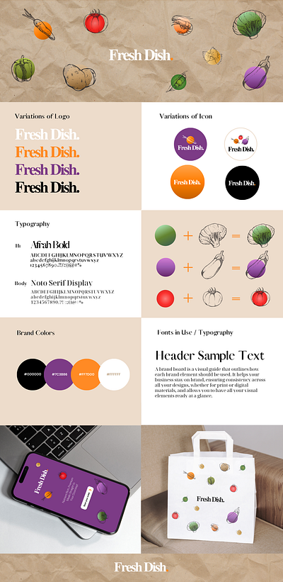 Fresh Dish | Brand Developement branding design graphic design logo typ typography