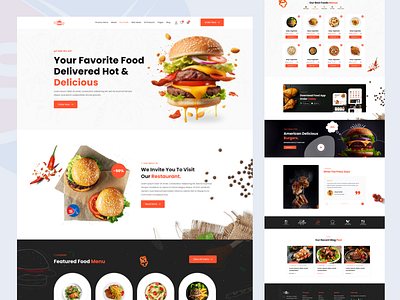 Food Delivery Shopify E-commerce Website Design ecommerce food delivery fooddelivery foodwebsite lending page shopify shopify store ui ux website woocommerce