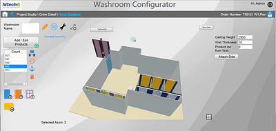 DriveWorks Configurator for Washroom Panel design automation driveworks driveworks configurator washroom panel